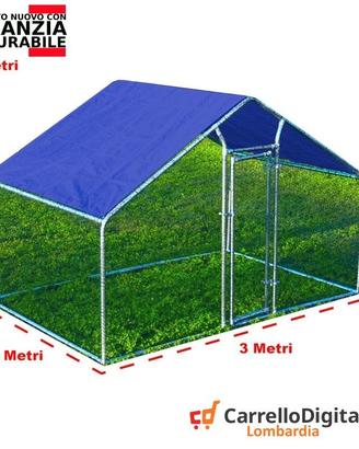 Gabbia per Polli 3x2m x h 2 m – 6 mq - viola