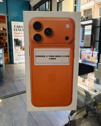 IPHONE 17 PRO MAX 512GB PROMO LAMPO SIGILLATO