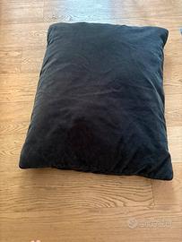 Cuscino/Pouf in velluto grigio antracite