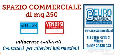 019/25 SPAZIO COMMERCIALE di mq 250 zona Varese