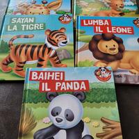 Set 5 libri "gli animali dello zoo"