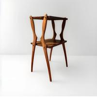 Tavolino a due piani stile Ico Parisi anni 50