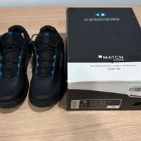 Scarpe Crankbrothers Mallet E Lace 42 Nero  Blu