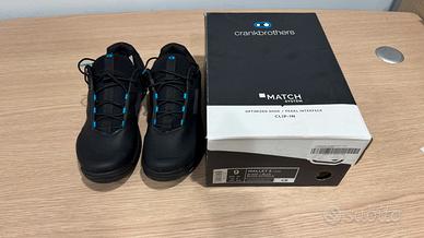 Scarpe Crankbrothers Mallet E Lace 42 Nero  Blu