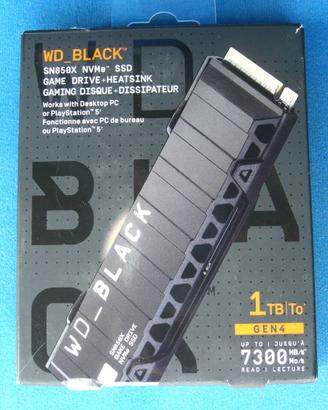 SSD WD BLACK SN850X 1TB per PS5 con dissipatore