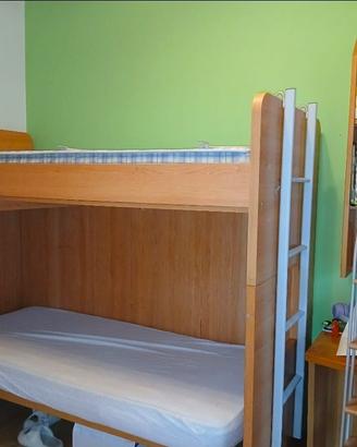 cameretta con letto a castello