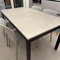 Tavolo da pranzo in laminato 140x80 allungabile