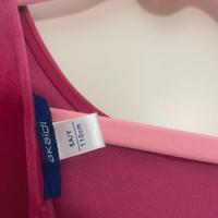 Vestito velluto fuxia