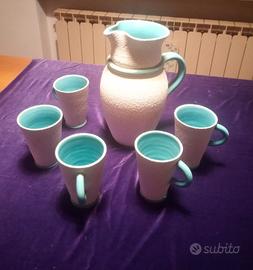 Zaccagnini - Set di 5 bicchieri con brocca