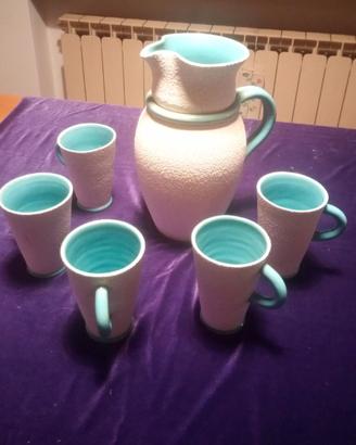 Zaccagnini - Set di 5 bicchieri con brocca