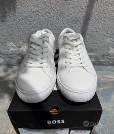 Sneakers Hugo Boss bianche 45 nuove con scatola