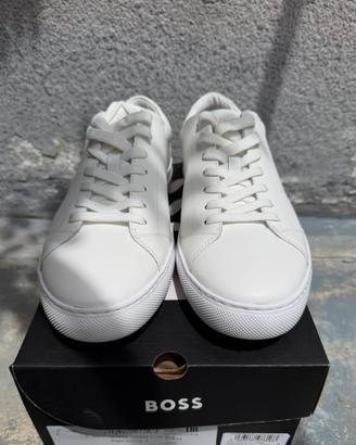 Sneakers Hugo Boss bianche 45 nuove con scatola