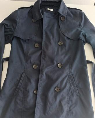 Giubbino trench da donna blu