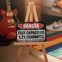 targa Flusso Canalizzatore ritorno al futuro 