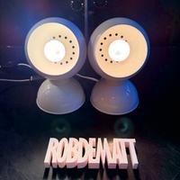 Coppia lampade da comodino design Reggiani