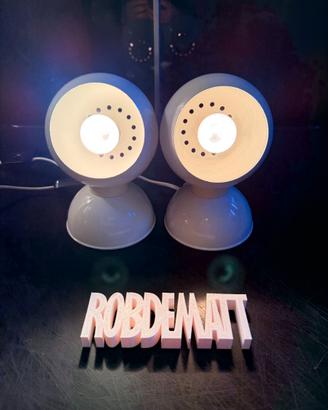 Coppia lampade da comodino design Reggiani