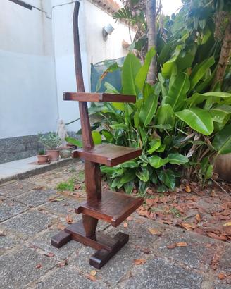 Aratro Espositore Mensole Ricavato in Legno Teak