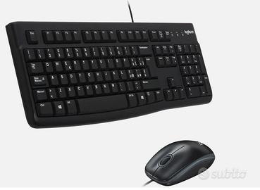 Logitech MK120 Kit tastiera e mouse USB ergonomico