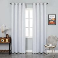 Set tenda bianca con asta e binari per il montaggi