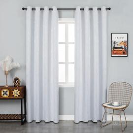 Set tenda bianca con asta e binari per il montaggi