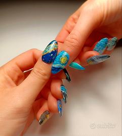 Unghie Press-On Nails “Notte Stellata” 