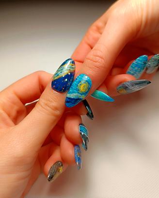 Unghie Press-On Nails “Notte Stellata” 