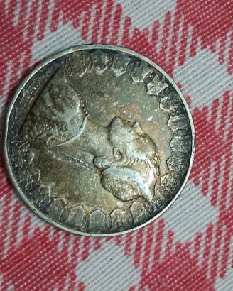 moneta antica di lire 500 argento 