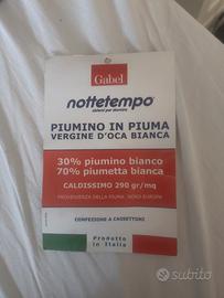 2 piumini d'oca singoli