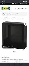 vetrine Ikea Besta nero wenge