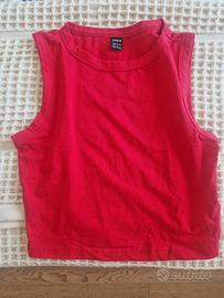 top rosso shein 