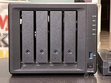 NAS Synology DS918+ - 4 bay, 8GB RAM, senza dischi