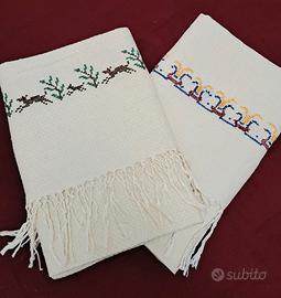 coppia asciugamani in canapa 