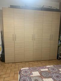 Armadio, 6 ante beige, mondo convenienza