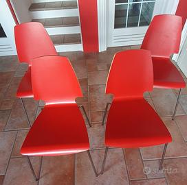 Sedie ikea rosse 