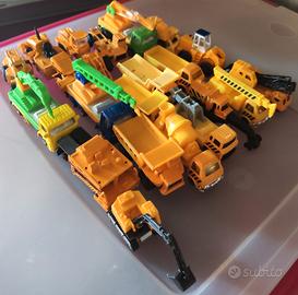 Lotto macchinine auto costruzioni 20 pezzi diversi