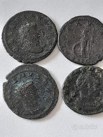 lotto 4 monete romane lecita provenienza vedi desc