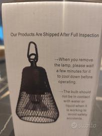 Lampada  riscaldante per rettili e piccoli animali