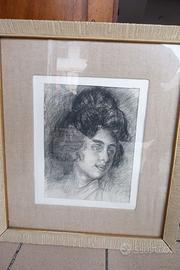 Quadro di Basilio Cascella, "Testa di donna"