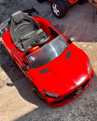 Mercedes amg gt elettrica con telecomando, radio