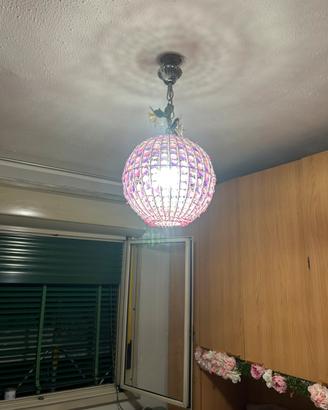 Lampadario cristalli con pietre