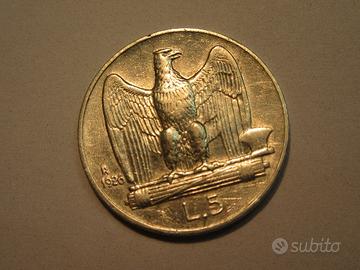 5 lire 1926 argento
