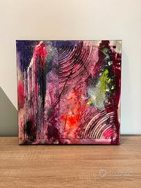 Quadro astratto moderno fatto a mano 50X50