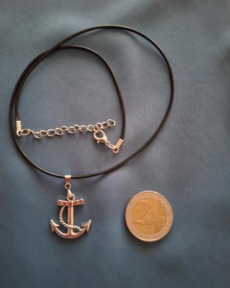 Collana uomo con ciondolo àncora NUOVA