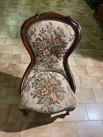 Poltrona fiori vintage
