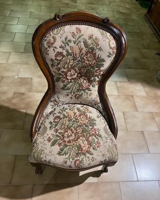 Poltrona fiori vintage