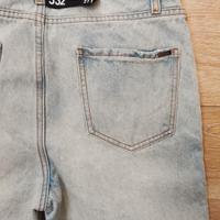 Jeans zipped side boyfriend tg27 azzzuro