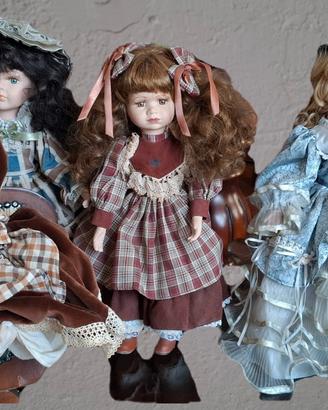 collezione  bambole in ceramica