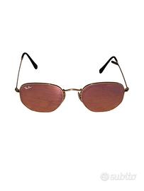 Occhiali da sole Ray-Ban Hexagonal Oro rosa