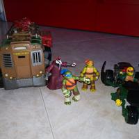 Camion moto e personaggi tartarughe ninja