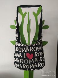 Borsa Tracolla Cotone I Love Roma Souvenir Italia